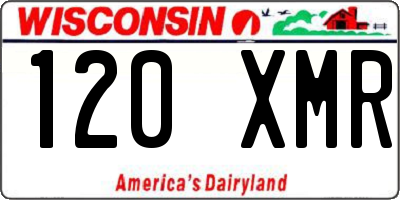 WI license plate 120XMR