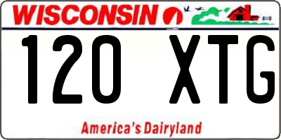 WI license plate 120XTG