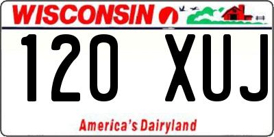 WI license plate 120XUJ