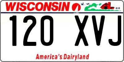 WI license plate 120XVJ