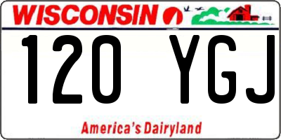 WI license plate 120YGJ