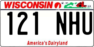WI license plate 121NHU