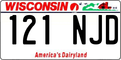 WI license plate 121NJD