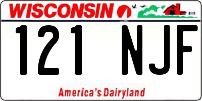 WI license plate 121NJF