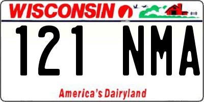 WI license plate 121NMA