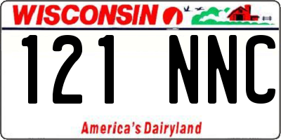 WI license plate 121NNC