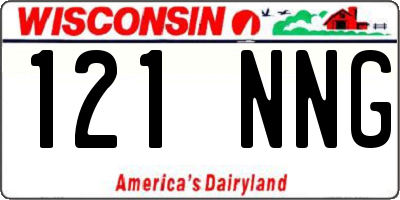 WI license plate 121NNG