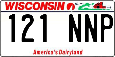 WI license plate 121NNP