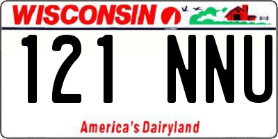 WI license plate 121NNU