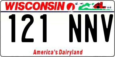 WI license plate 121NNV