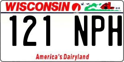 WI license plate 121NPH