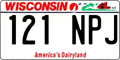WI license plate 121NPJ