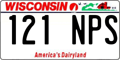 WI license plate 121NPS