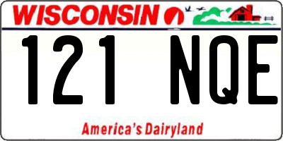 WI license plate 121NQE