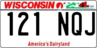 WI license plate 121NQJ