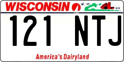 WI license plate 121NTJ