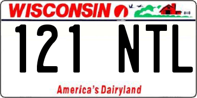 WI license plate 121NTL