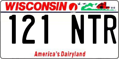 WI license plate 121NTR
