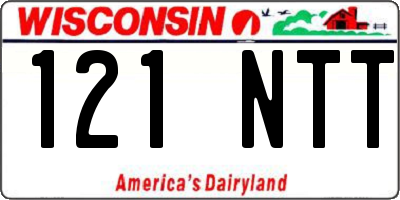 WI license plate 121NTT