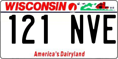 WI license plate 121NVE