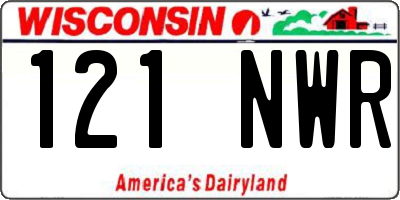 WI license plate 121NWR