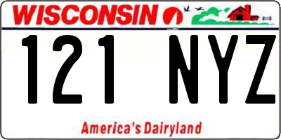 WI license plate 121NYZ