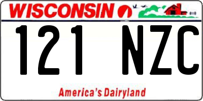 WI license plate 121NZC
