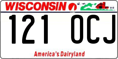 WI license plate 121OCJ