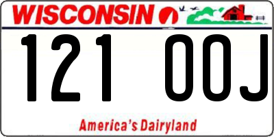 WI license plate 121OOJ