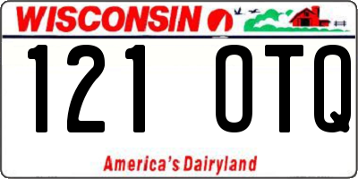 WI license plate 121OTQ