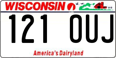 WI license plate 121OUJ