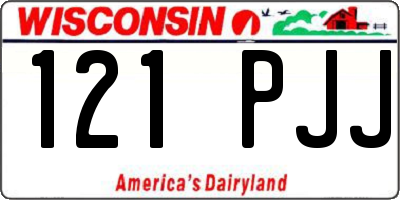 WI license plate 121PJJ
