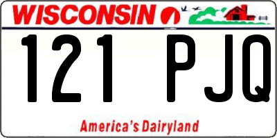 WI license plate 121PJQ