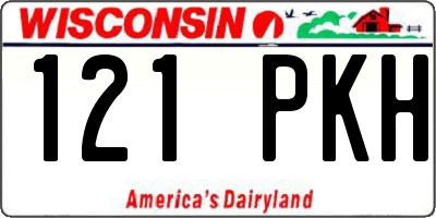 WI license plate 121PKH
