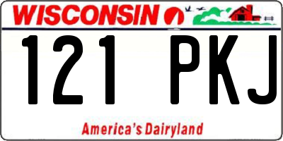 WI license plate 121PKJ