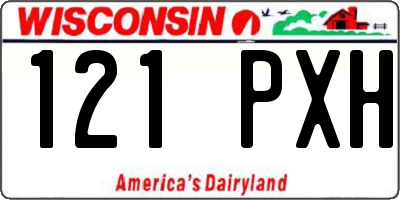 WI license plate 121PXH