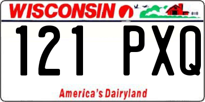 WI license plate 121PXQ