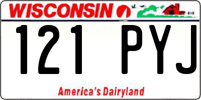 WI license plate 121PYJ