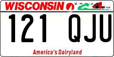 WI license plate 121QJU