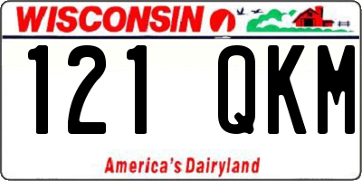 WI license plate 121QKM