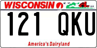 WI license plate 121QKU