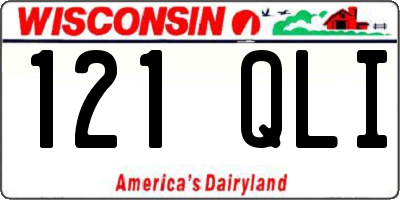 WI license plate 121QLI