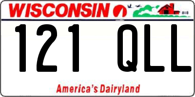 WI license plate 121QLL