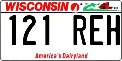 WI license plate 121REH