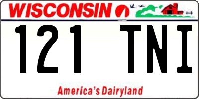 WI license plate 121TNI