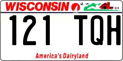 WI license plate 121TQH