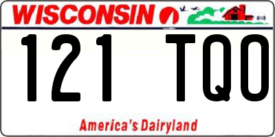 WI license plate 121TQO