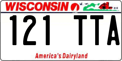 WI license plate 121TTA
