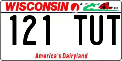 WI license plate 121TUT