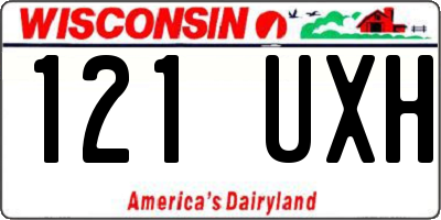 WI license plate 121UXH